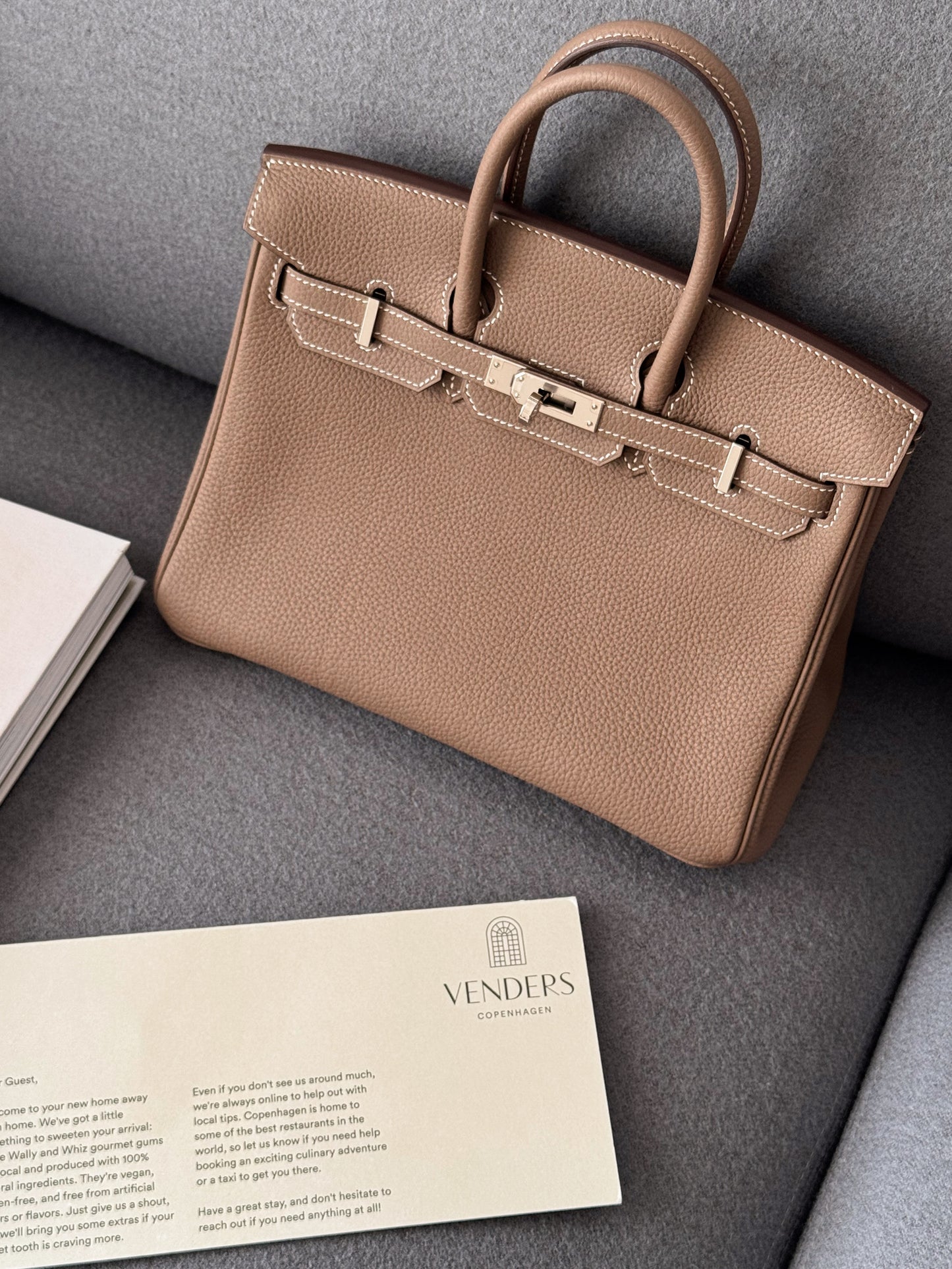 < NS-全新閒置品 > Hermès | Birkin 25 大象灰 銀釦 TOGO皮革