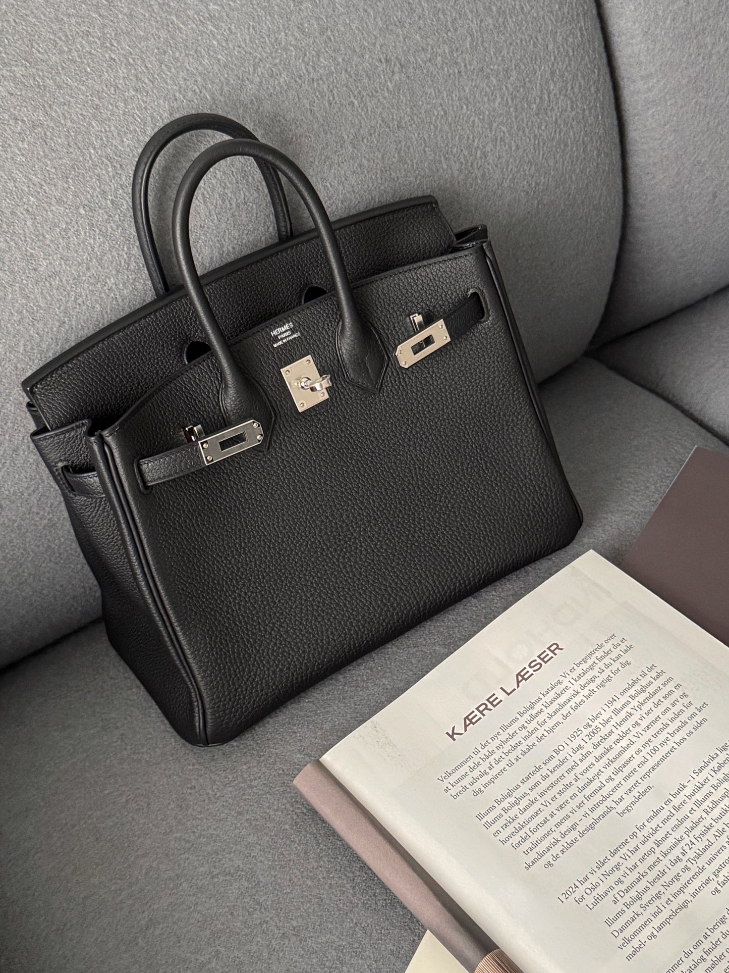 Hermès Birkin 25 Togo 黑色銀釦