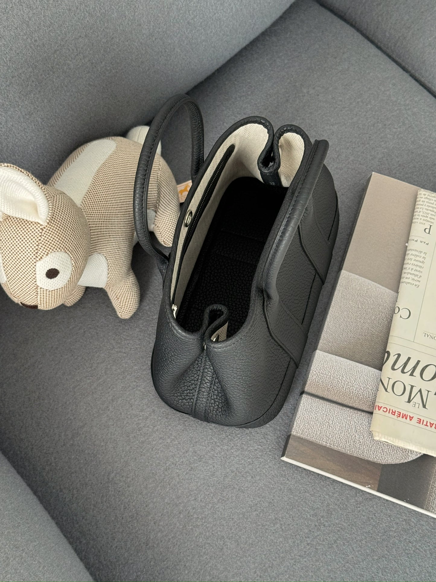 Hermès Mini Garden Party 黑色 全皮革