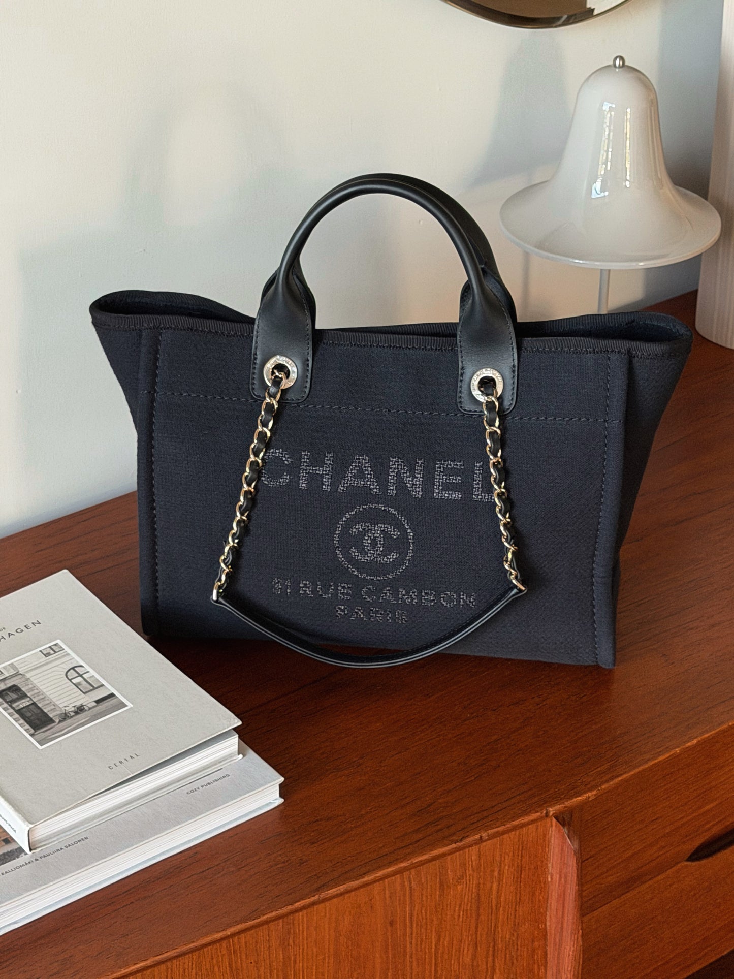 Chanel 編織沙灘包 黑色 Small