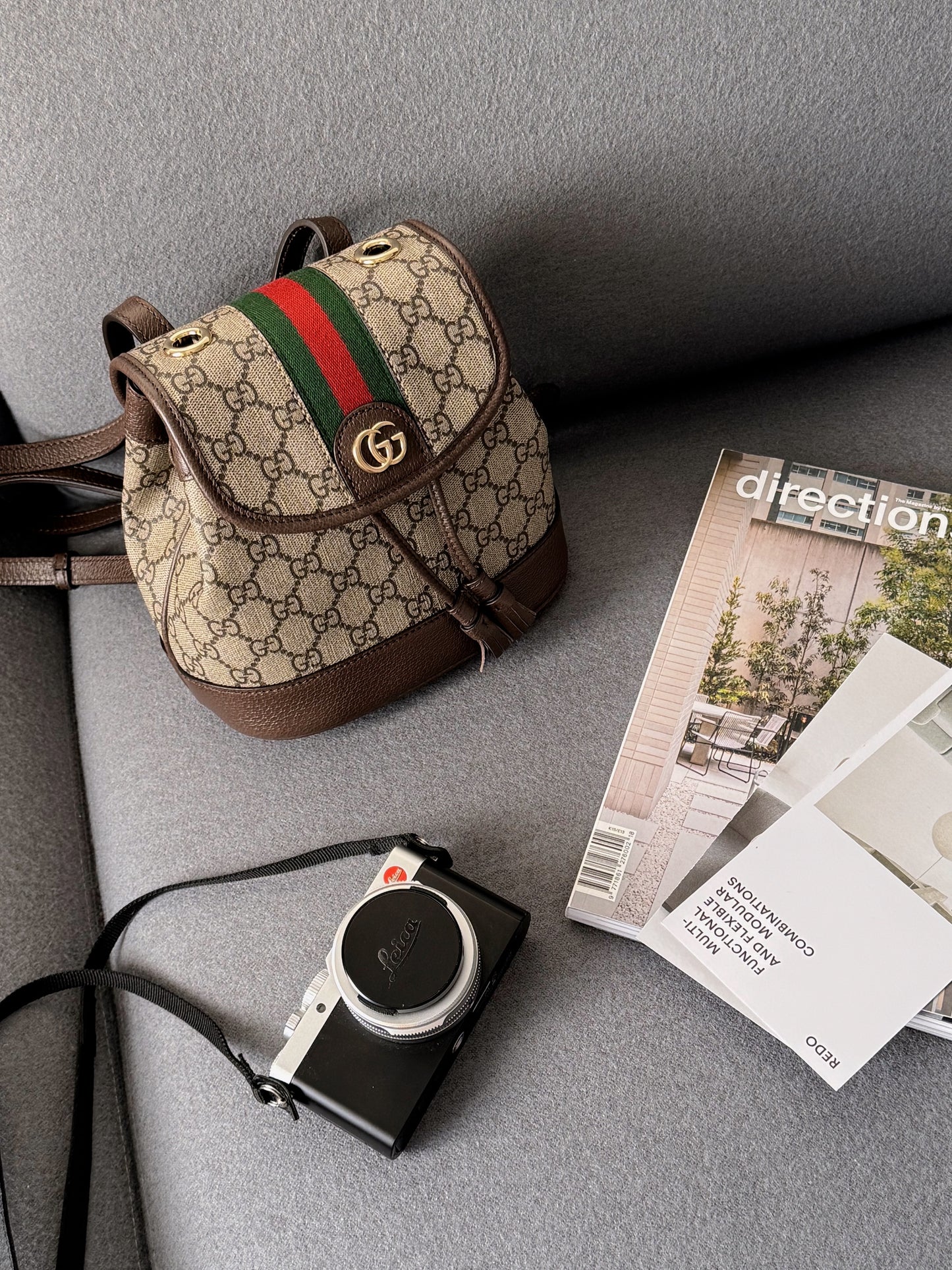 <NS-全新閒置> Gucci 老花後背小書包