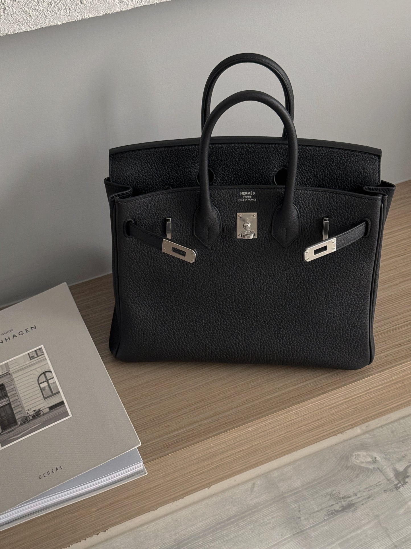 Hermès Birkin 25 Togo 黑色銀釦