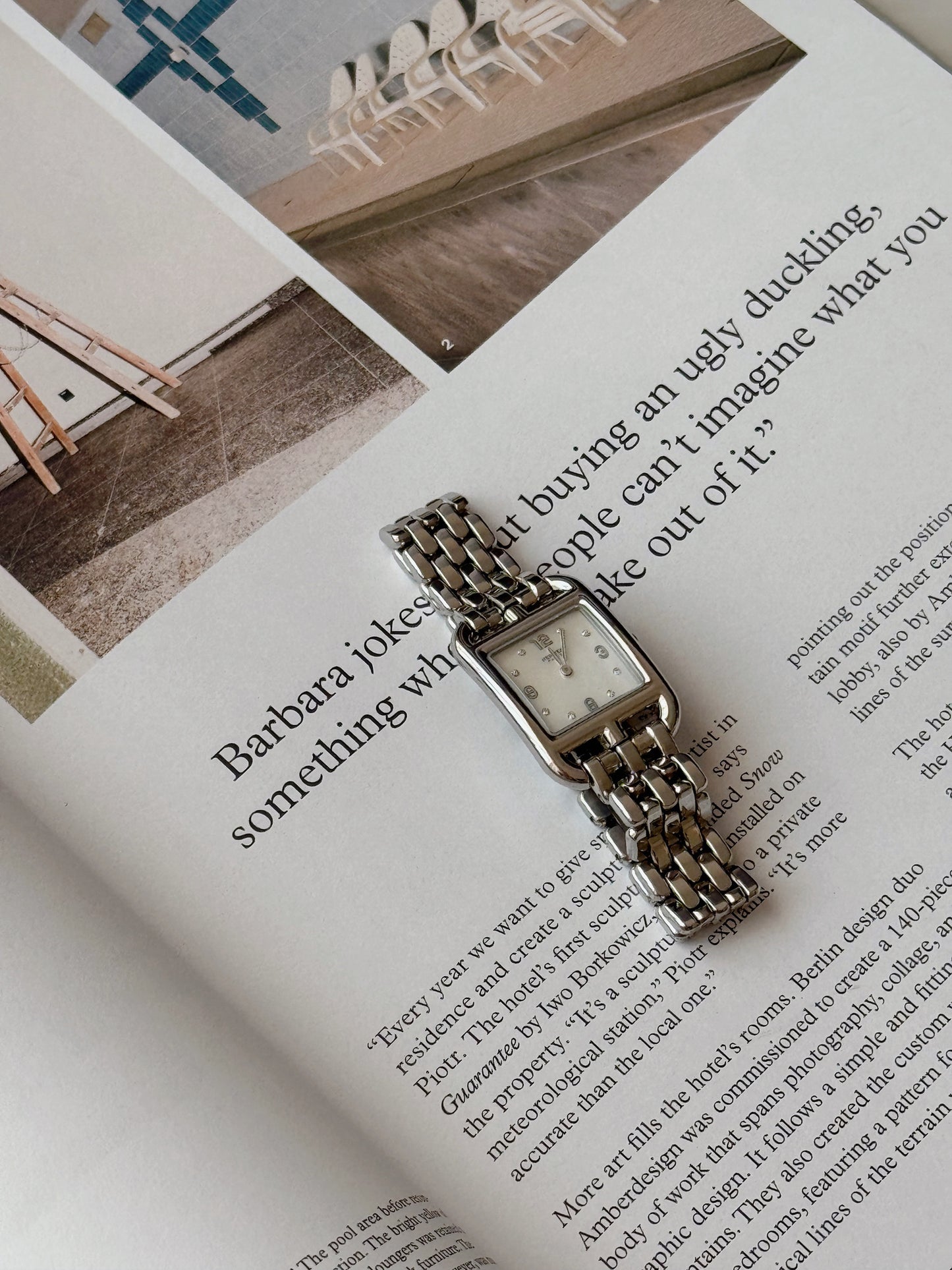 Hermès | Cape Cod 腕錶 珍珠母貝鑽石面盤 31mm