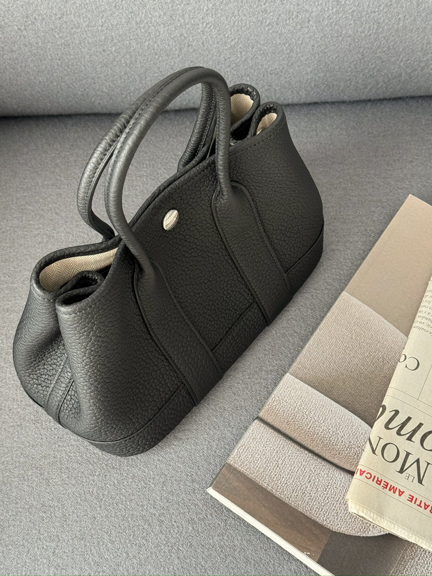 Hermès Mini Garden Party 黑色 全皮革