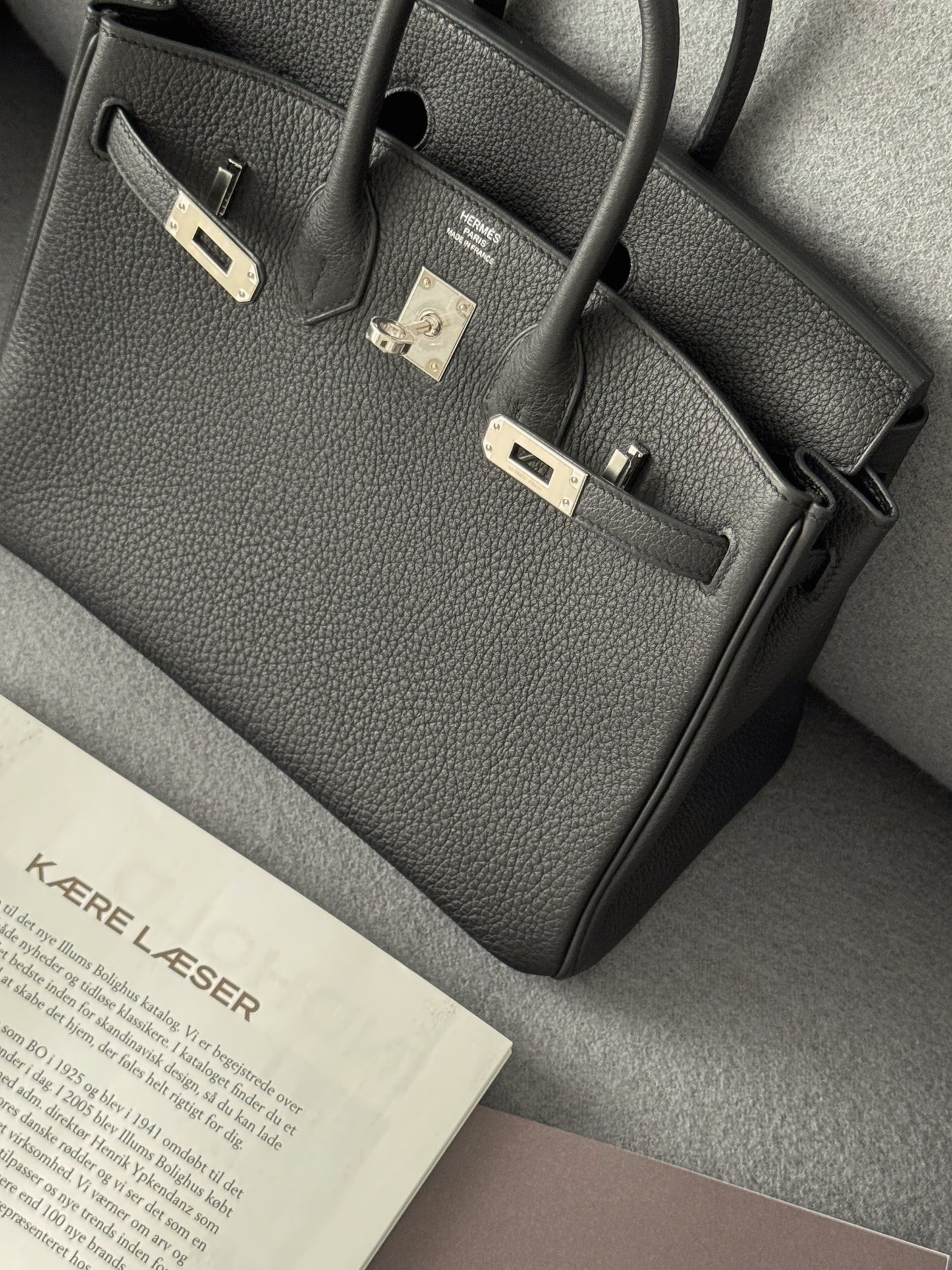 Hermès Birkin 25 Togo 黑色銀釦