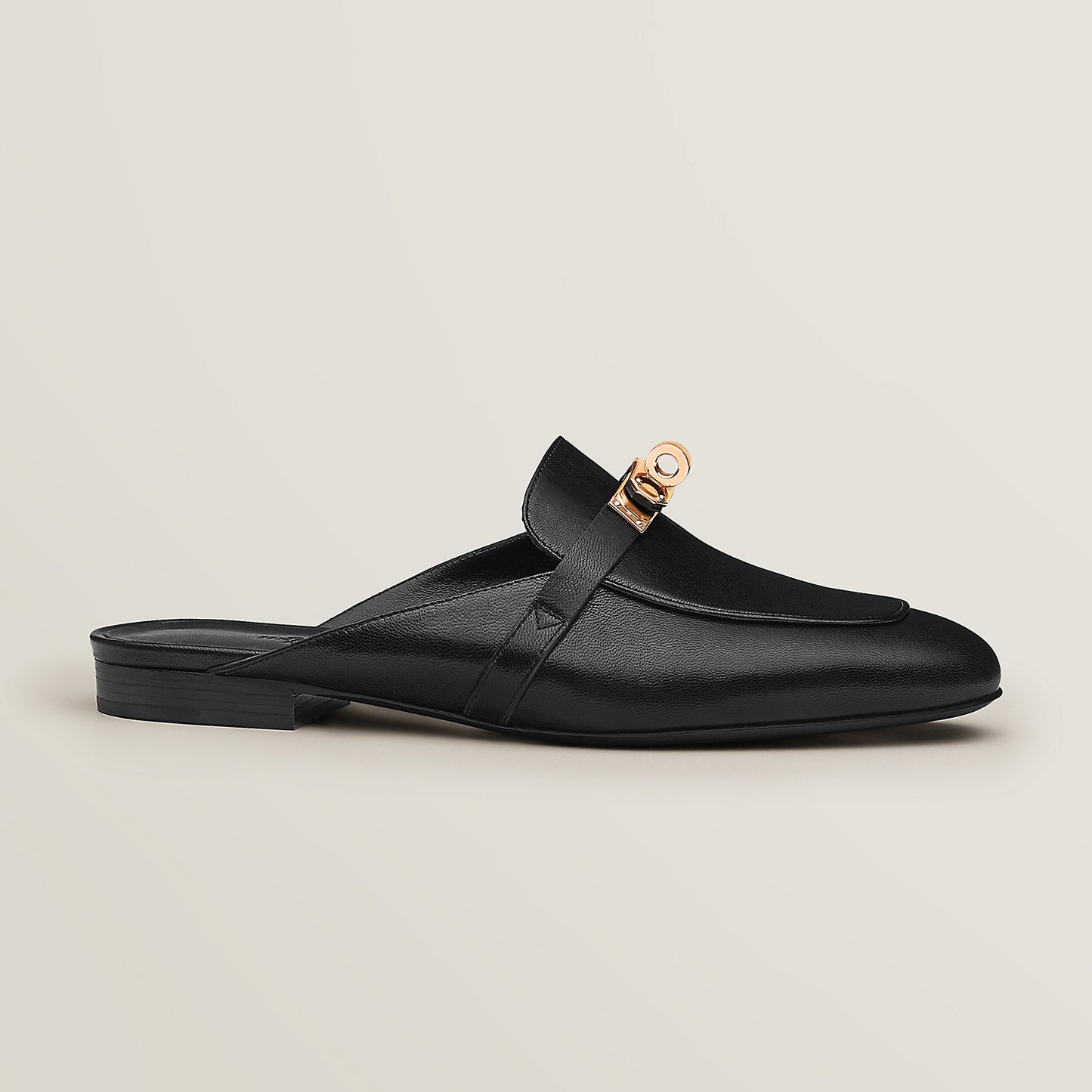 Hermès | Oz mule 穆勒鞋 黑色 淡金釦