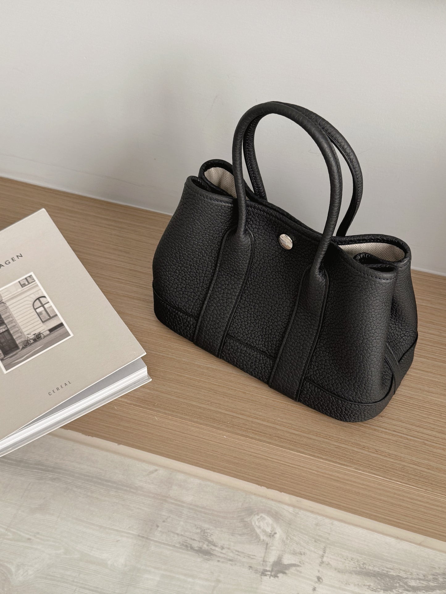 Hermès Mini Garden Party 黑色 全皮革