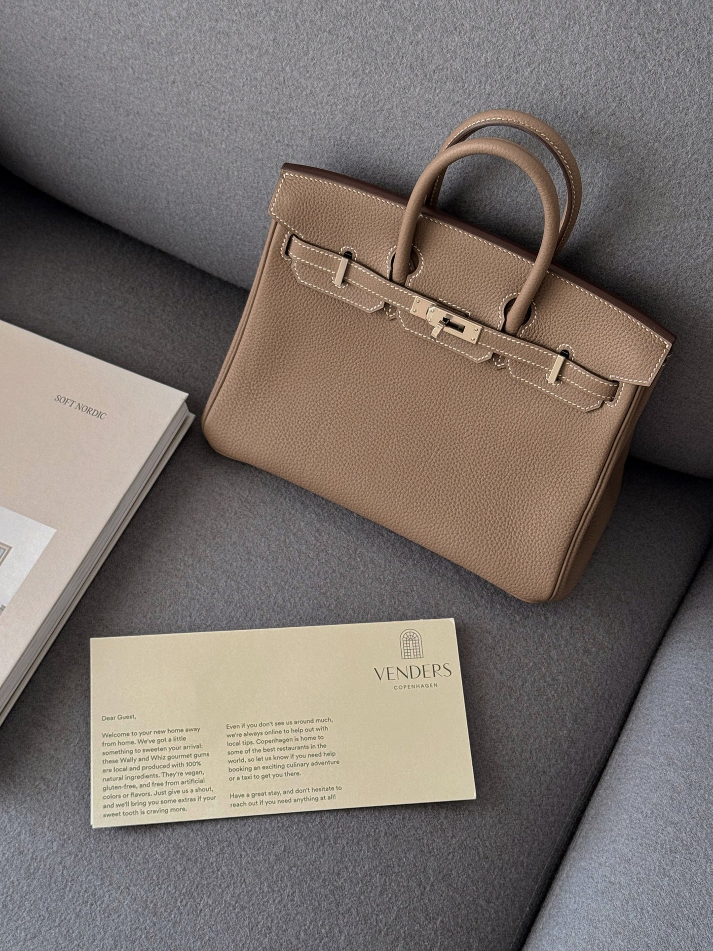 < NS-全新閒置品 > Hermès | Birkin 25 大象灰 銀釦 TOGO皮革