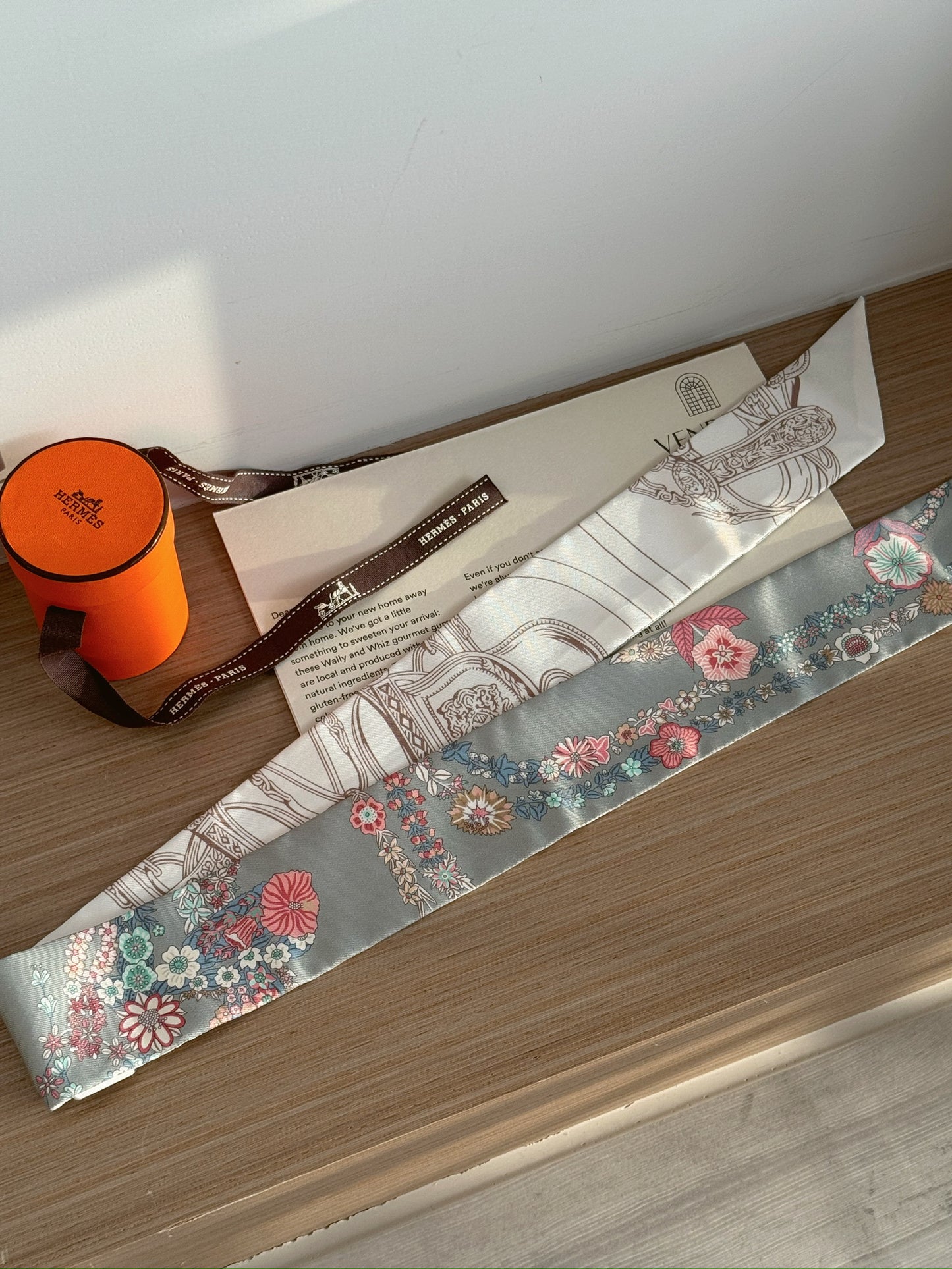 Hermès Twilly - Brides de Gala en Fleurs 杏仁綠