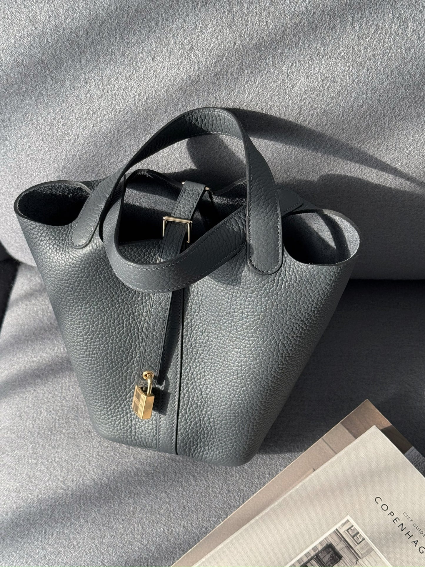 Hermès Picotin 18 霧霾灰 淡金釦