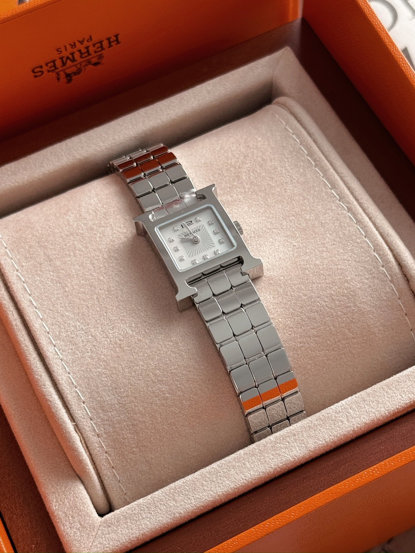 Hermès Heure H 帶鑽腕錶