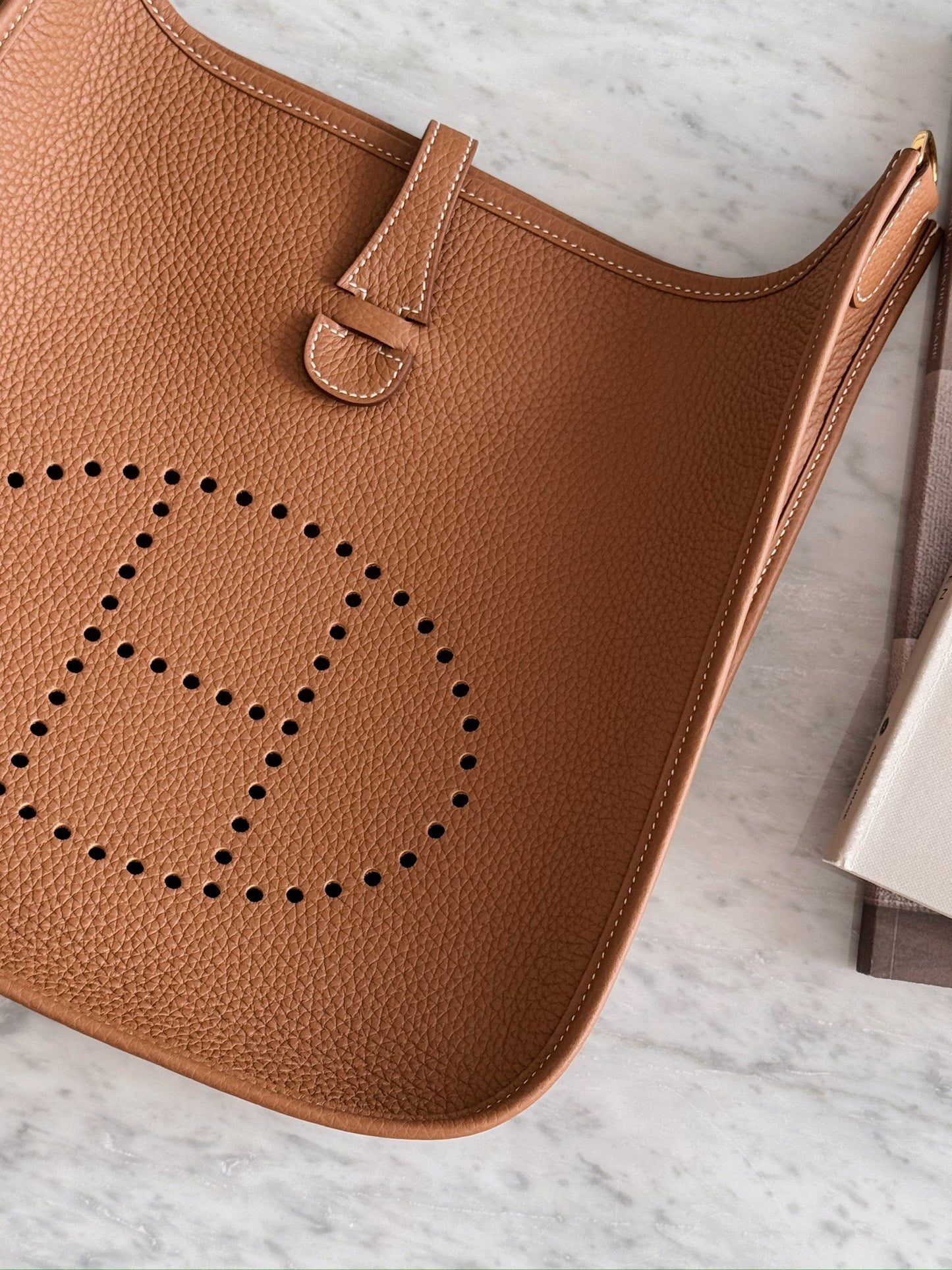 Hermès Evelyne 29 金棕色 金扣