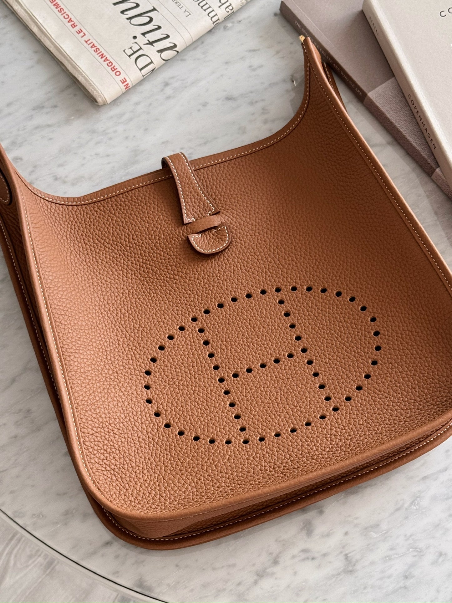 Hermès Evelyne 29 金棕色 金扣