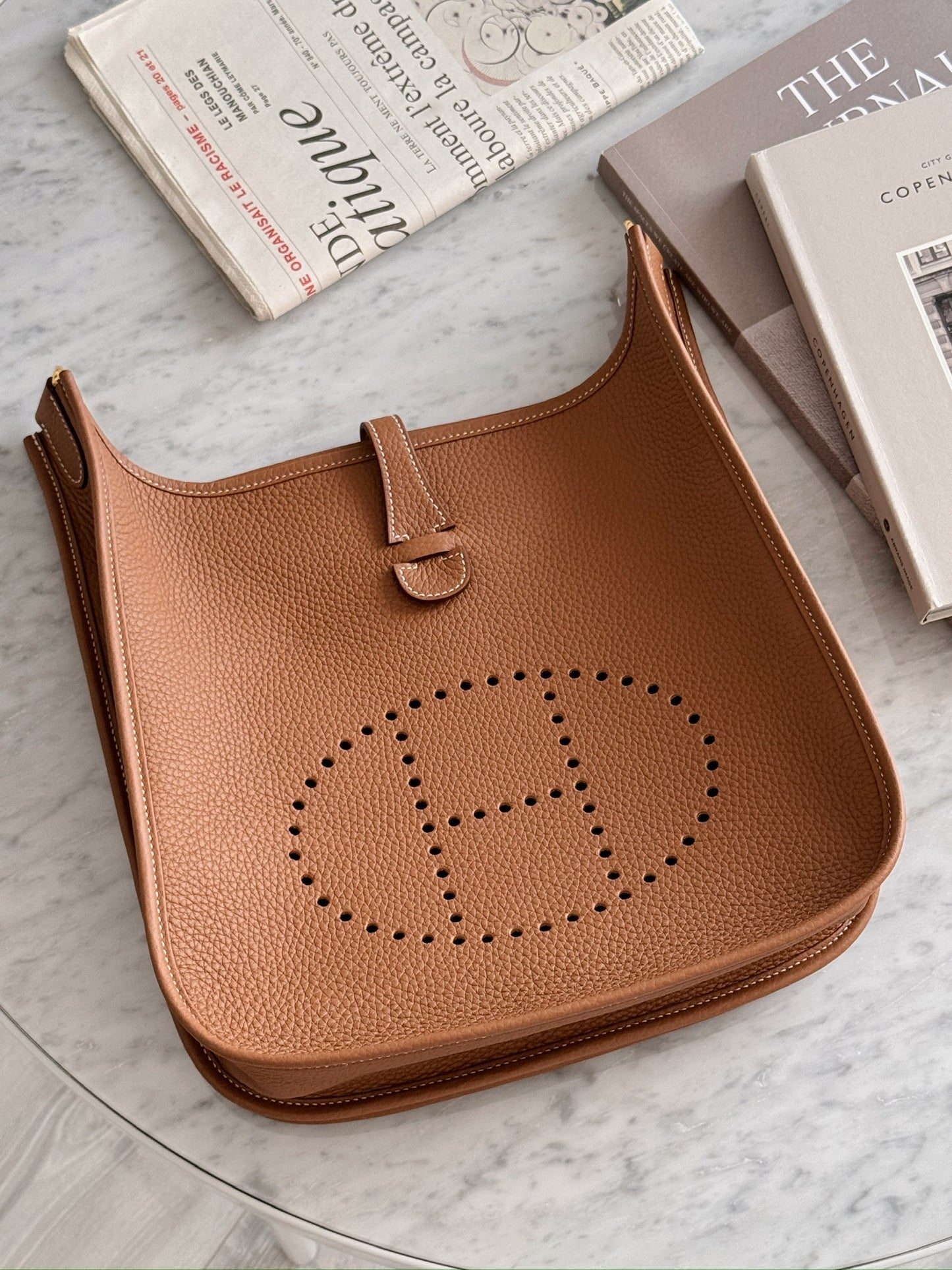 Hermès Evelyne 29 金棕色 金扣