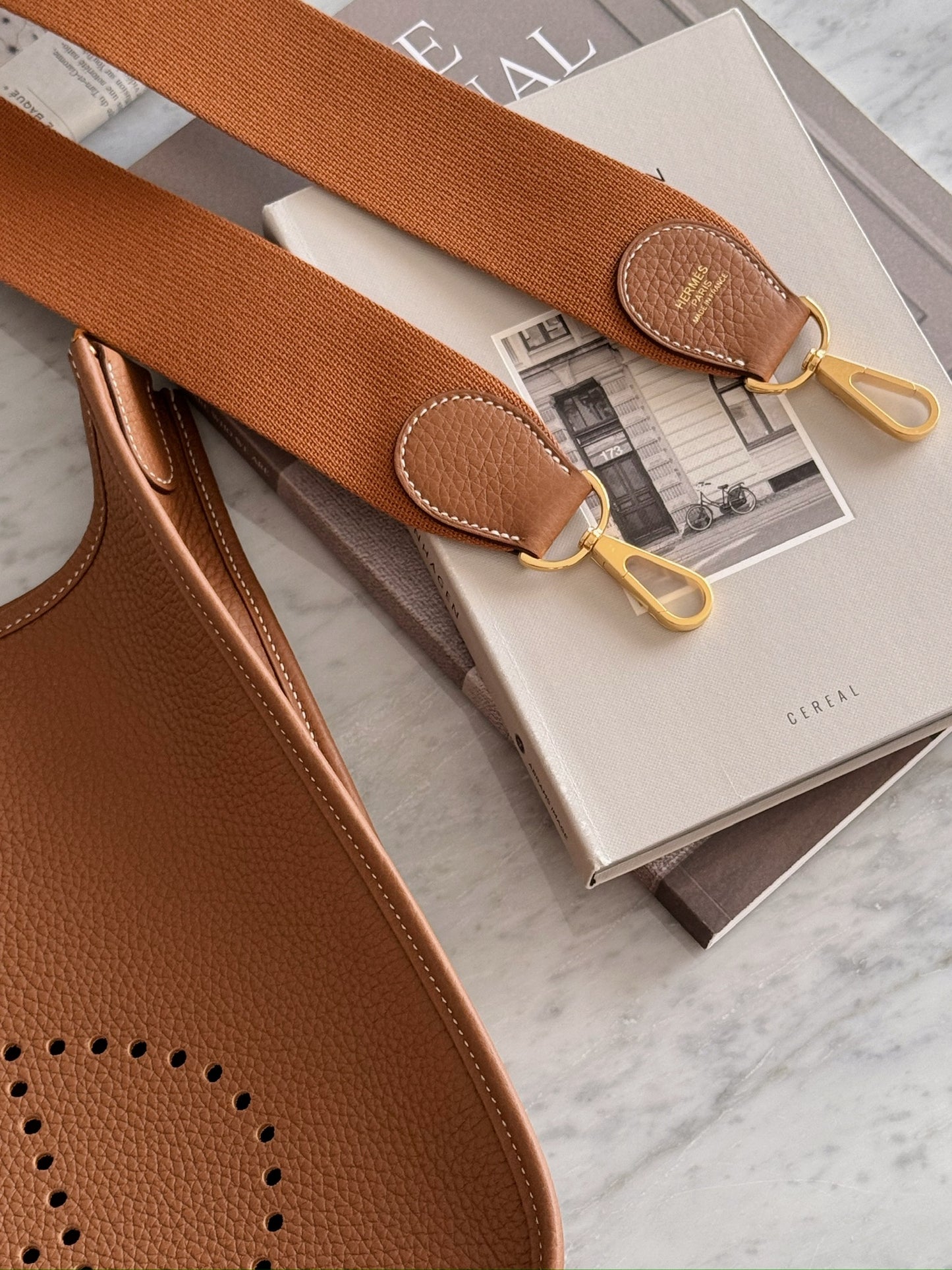 Hermès Evelyne 29 金棕色 金扣