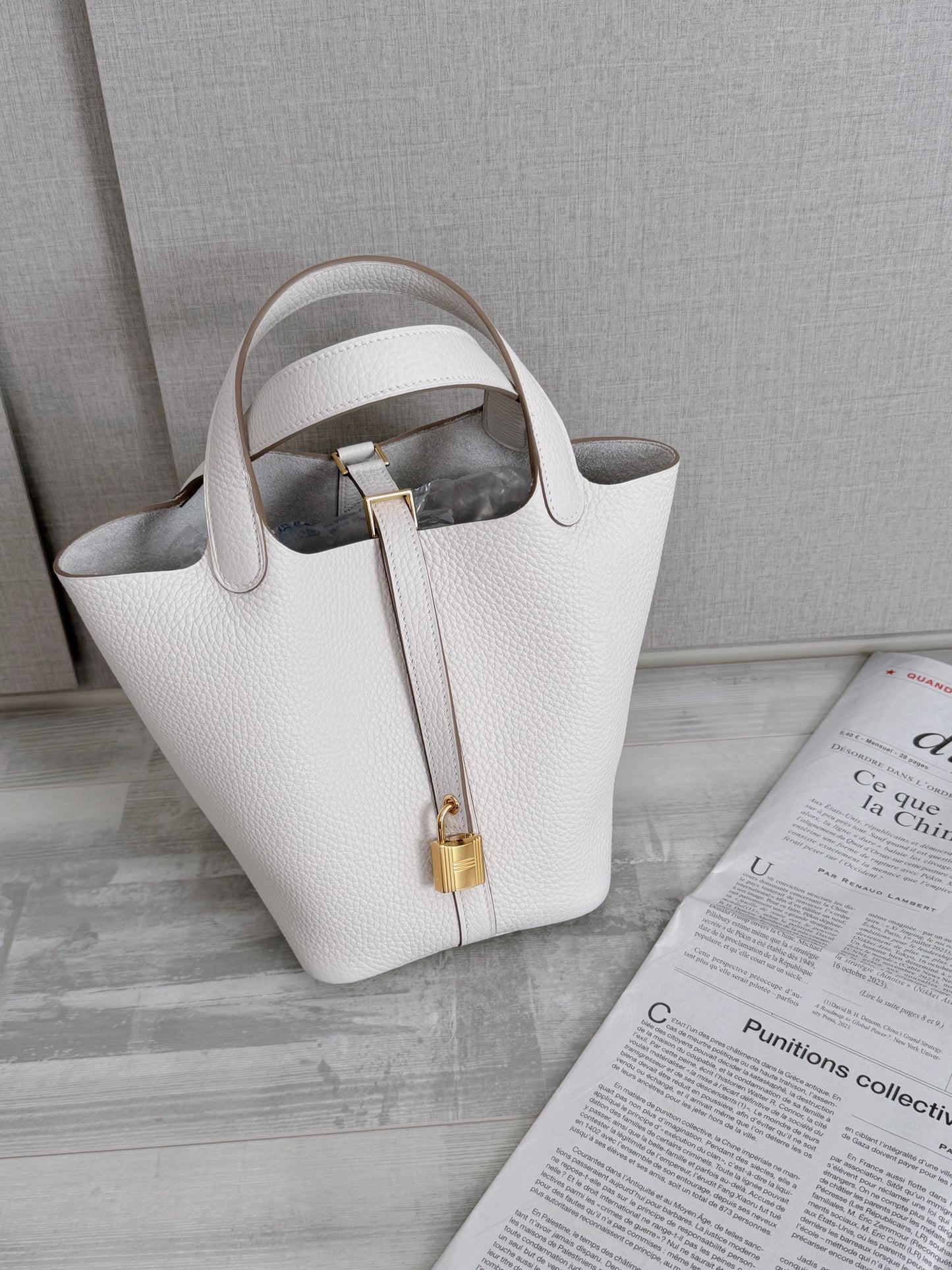 Hermès Picotin 18 奶灰白金釦