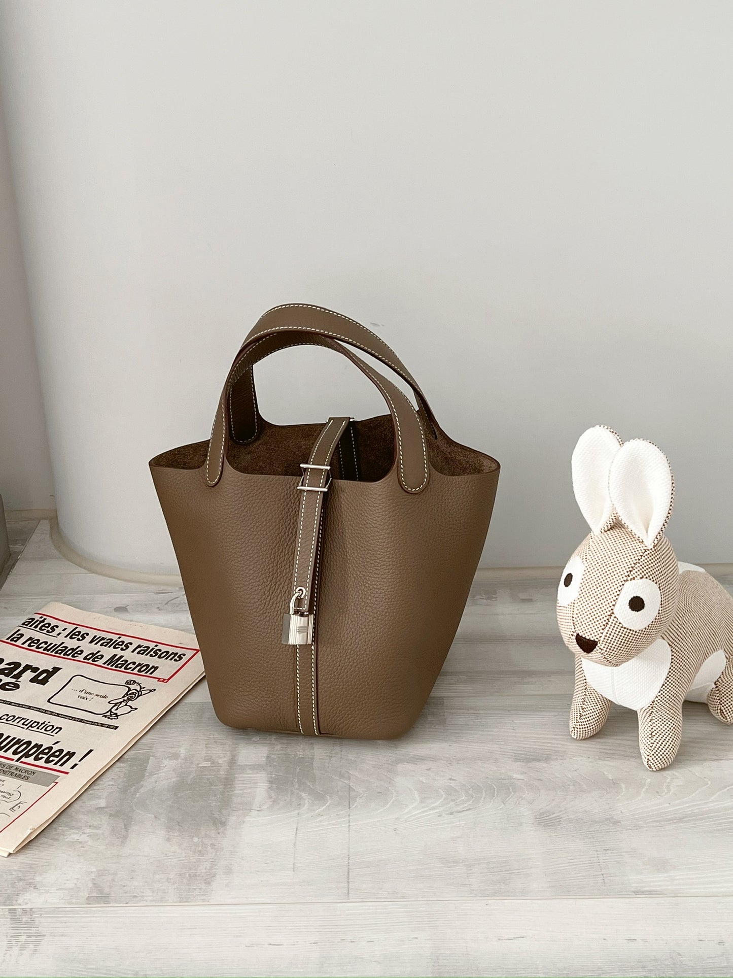 Hermès Picotin 18 大象灰 銀釦
