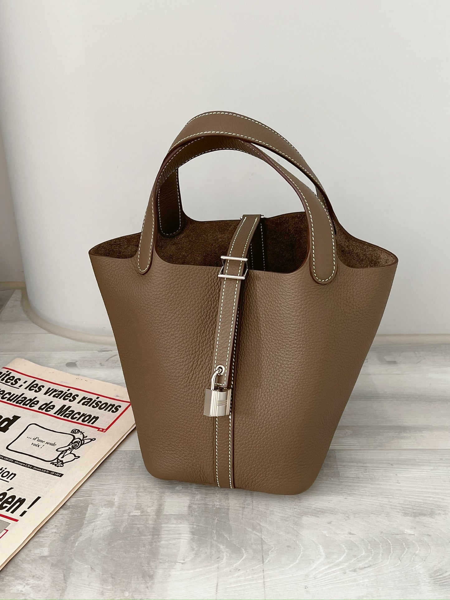 Hermès Picotin 18 大象灰 銀釦