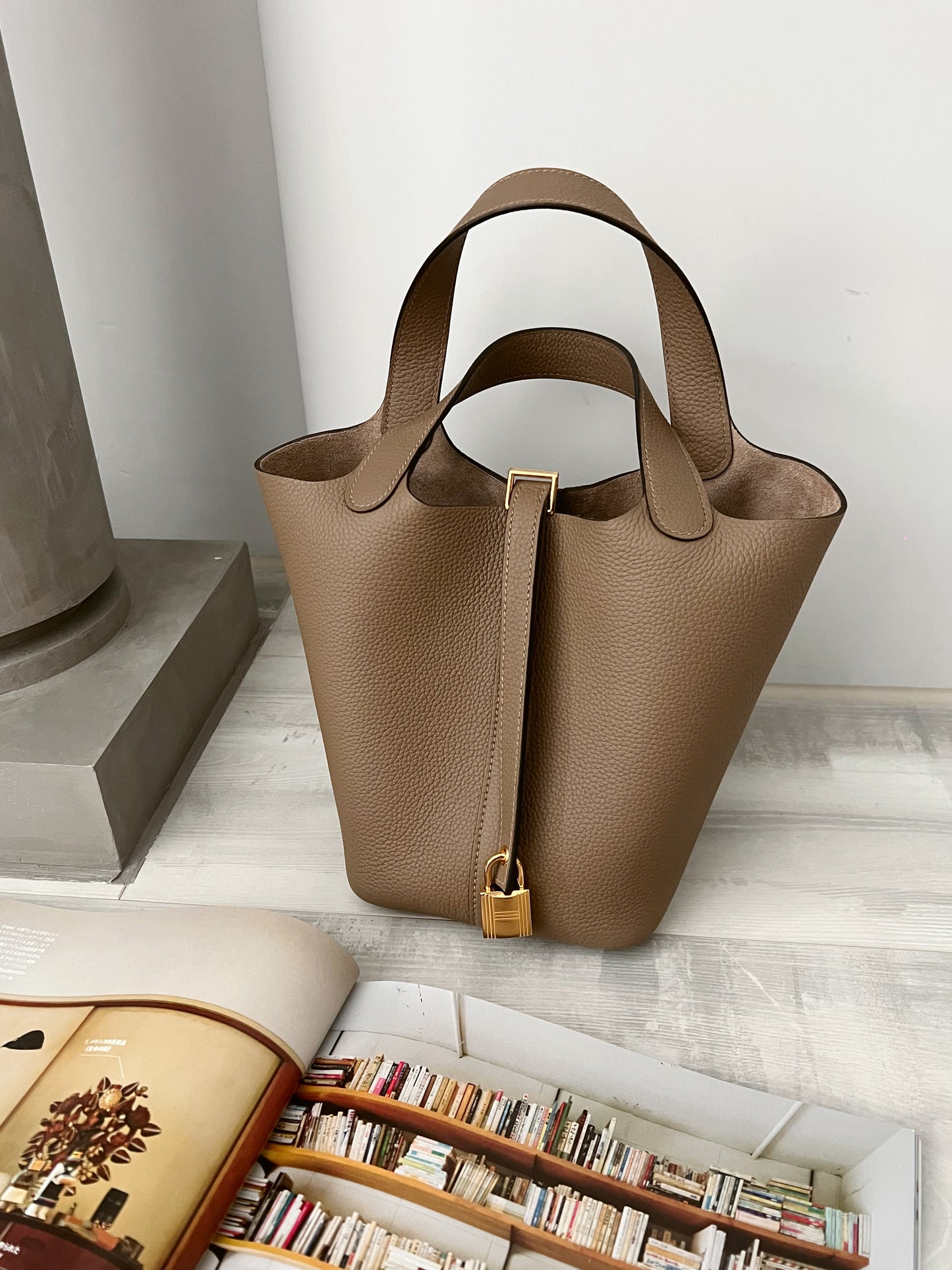 Hermès Picotin 18 威瑪犬色金釦
