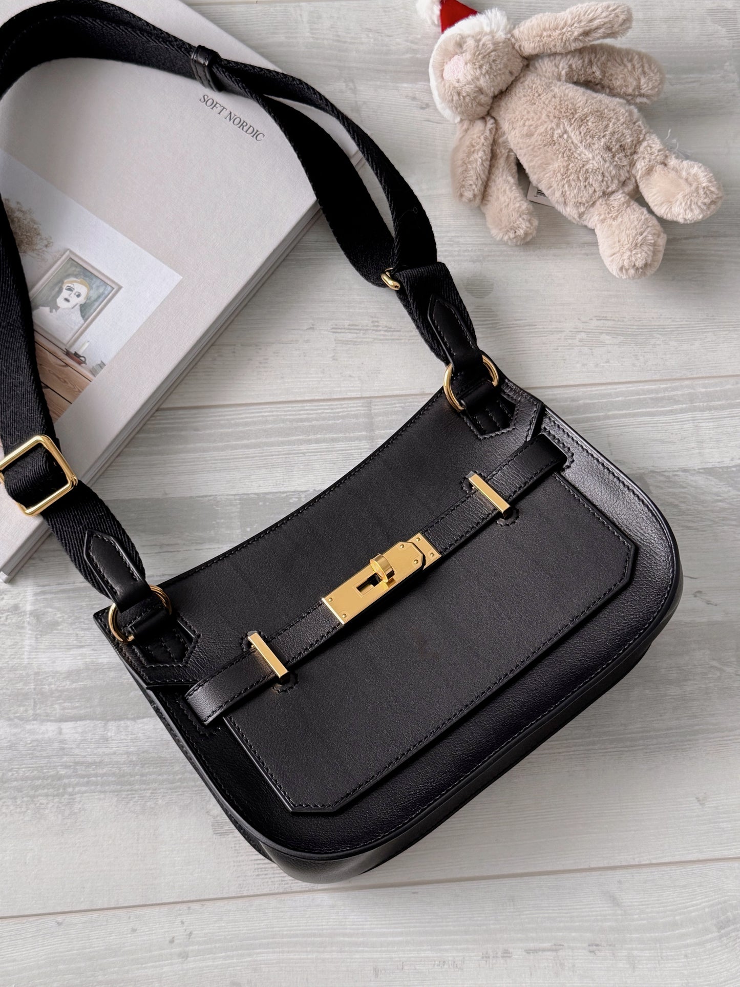 Hermès Mini Jypsiere 黑色金釦