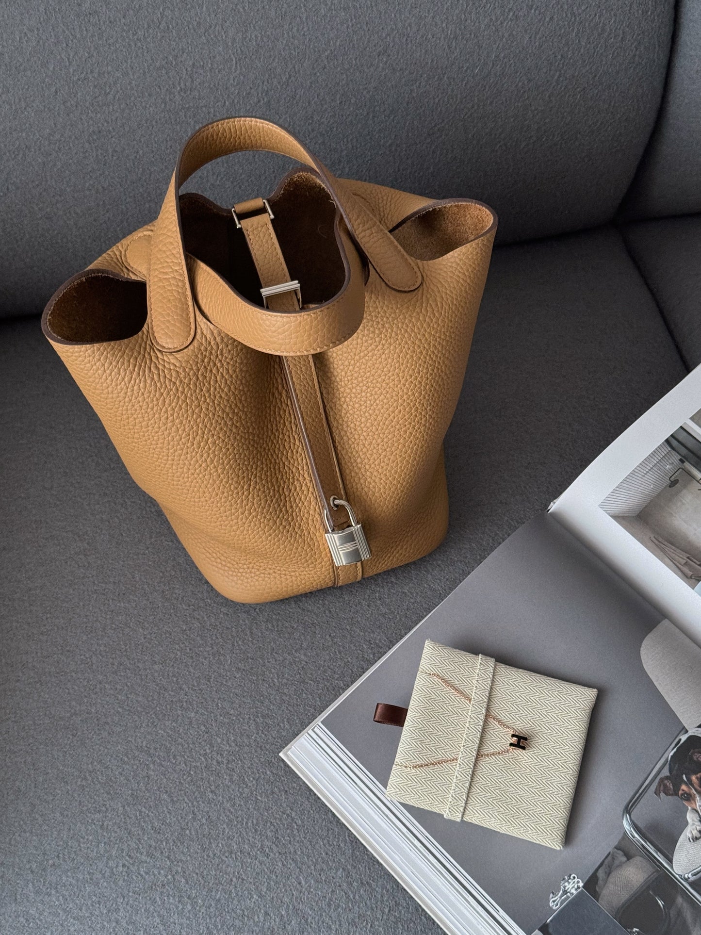 Hermès Picotin 18 餅乾色 銀釦