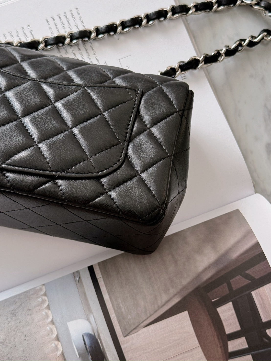 <S-99成新> Chanel Mini CF20 黑色銀釦
