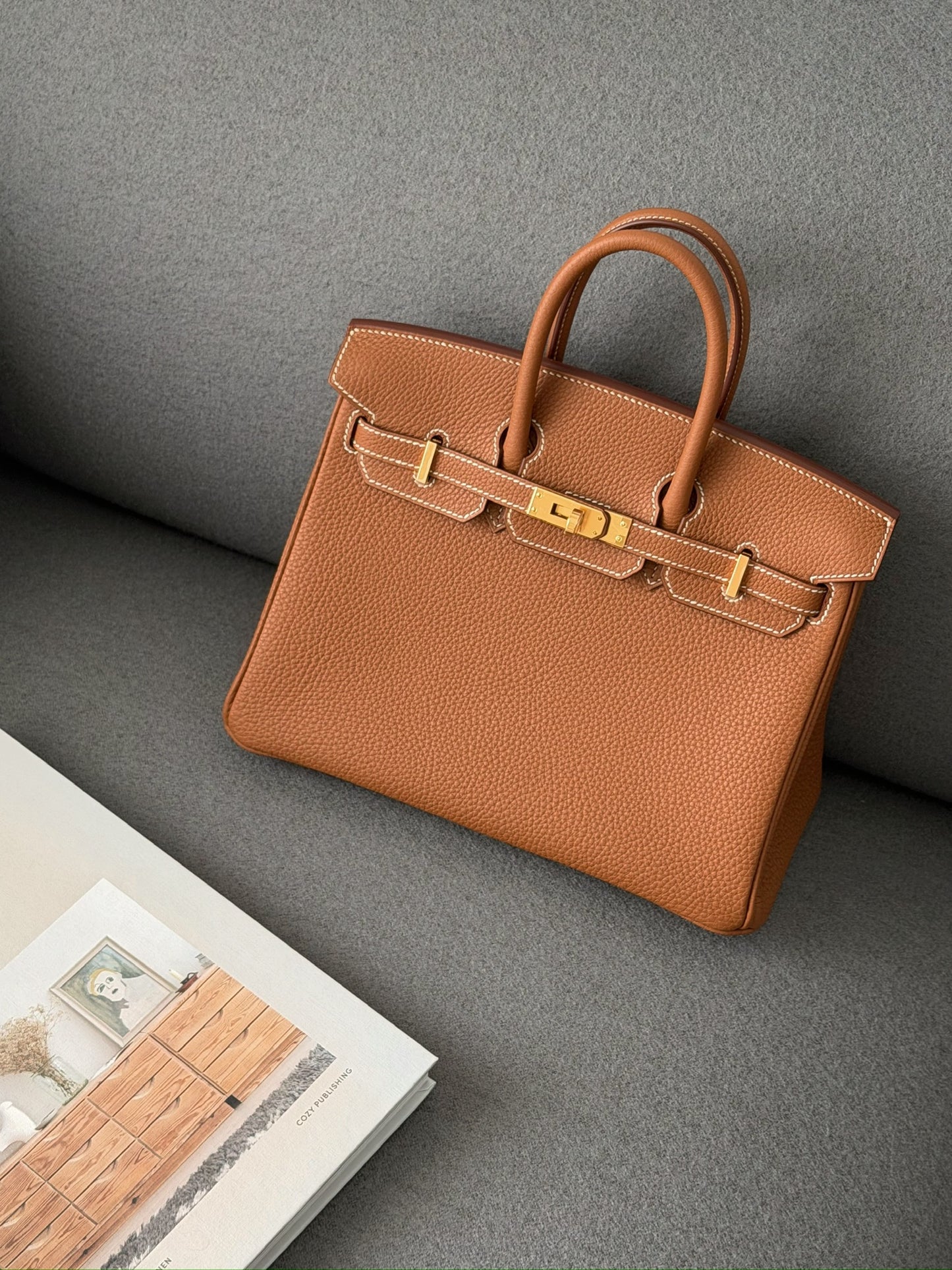 Hermès | Birkin 25 金棕色 金釦