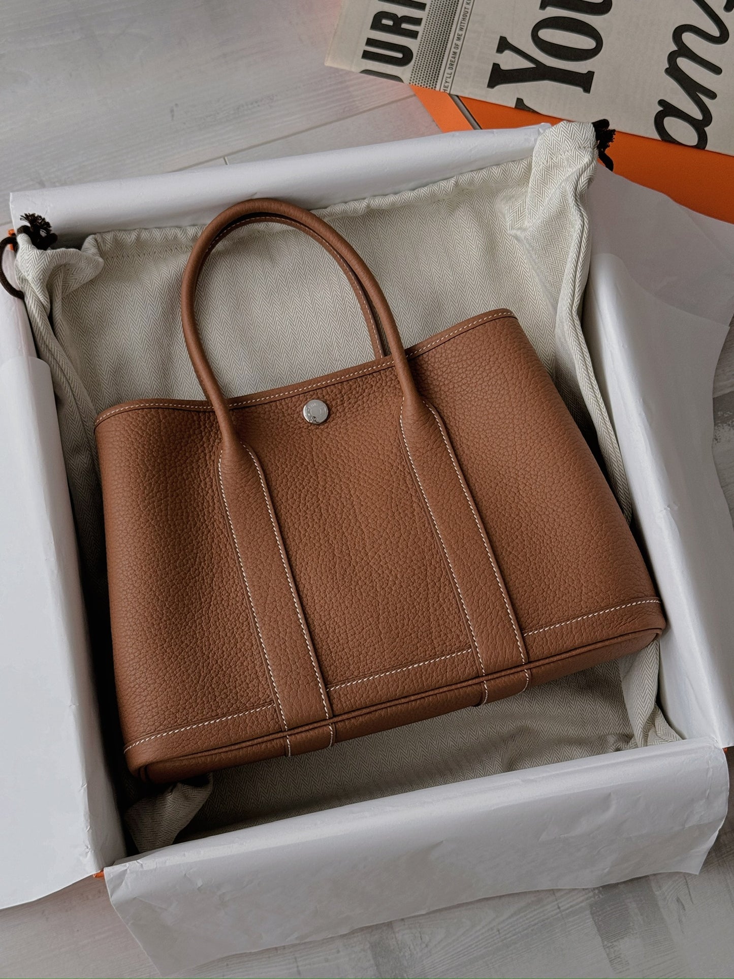 Hermès Garden Party 30 金棕色