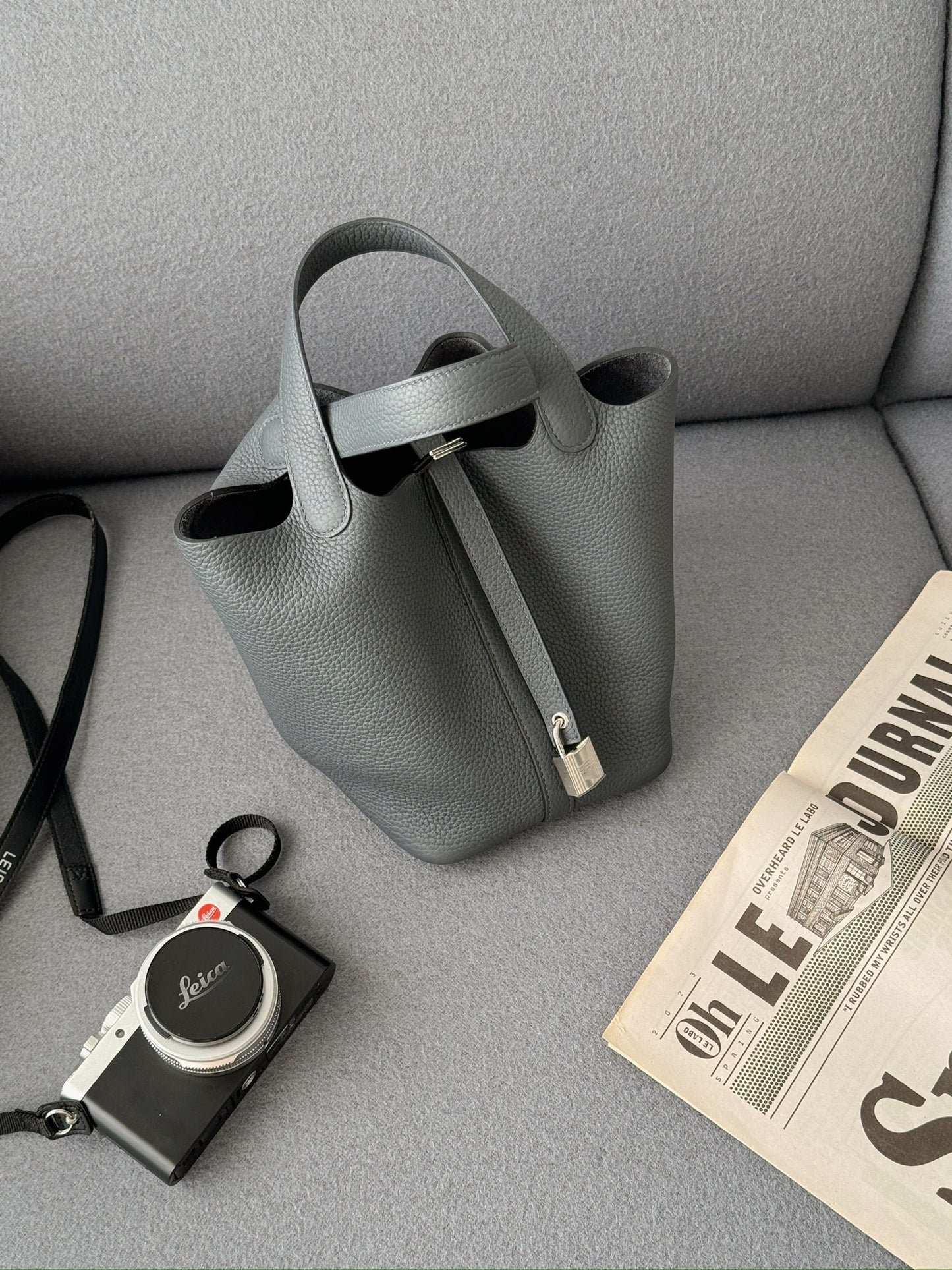 Hermès Picotin 18 霧霾灰銀釦