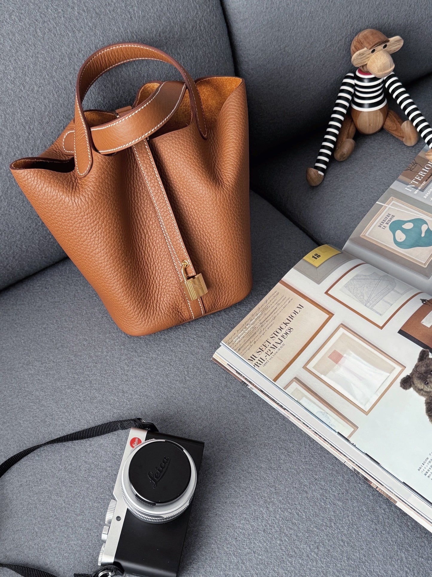 Hermès Picotin 18 金棕金釦