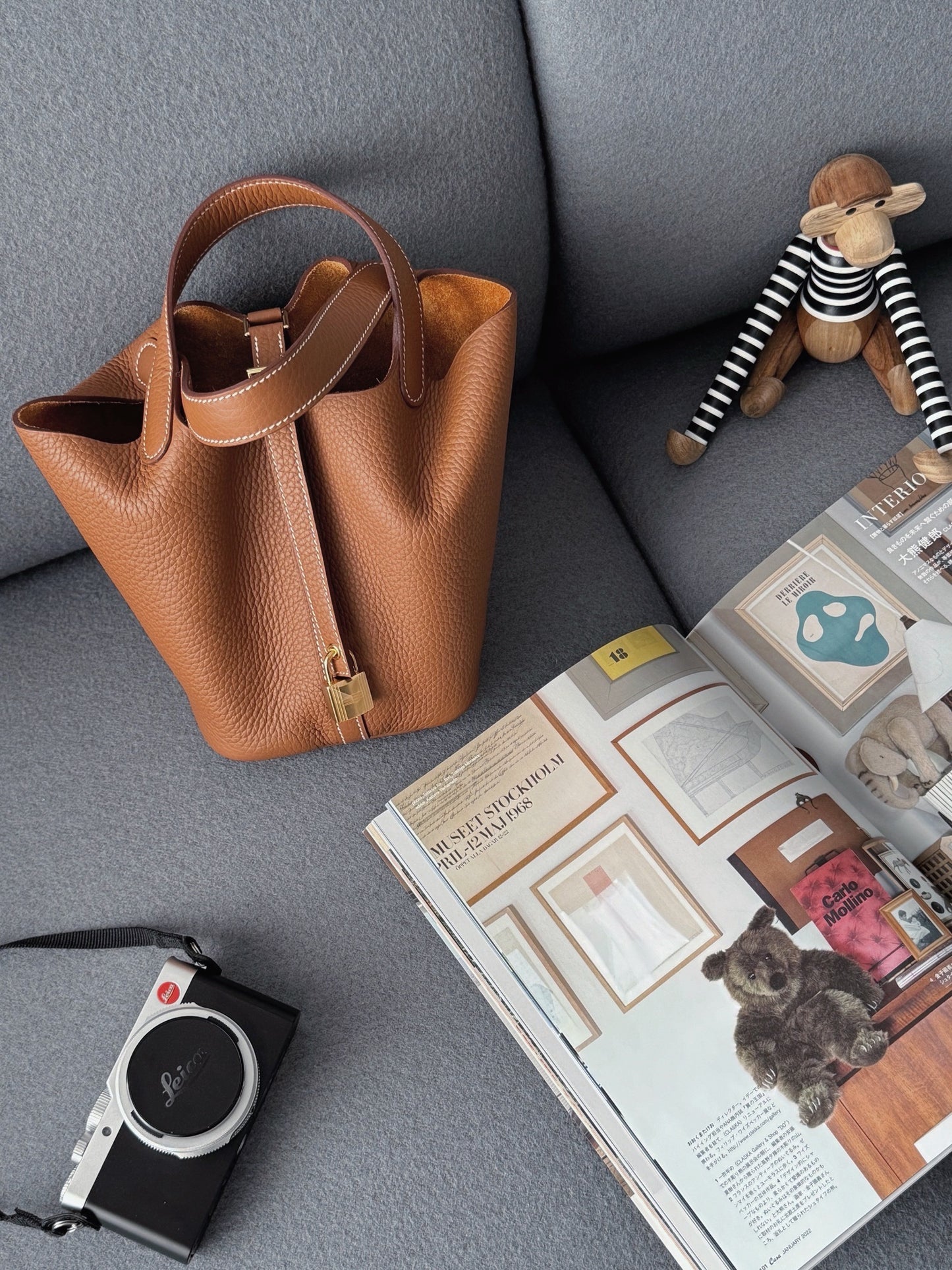 Hermès Picotin 18 金棕金釦