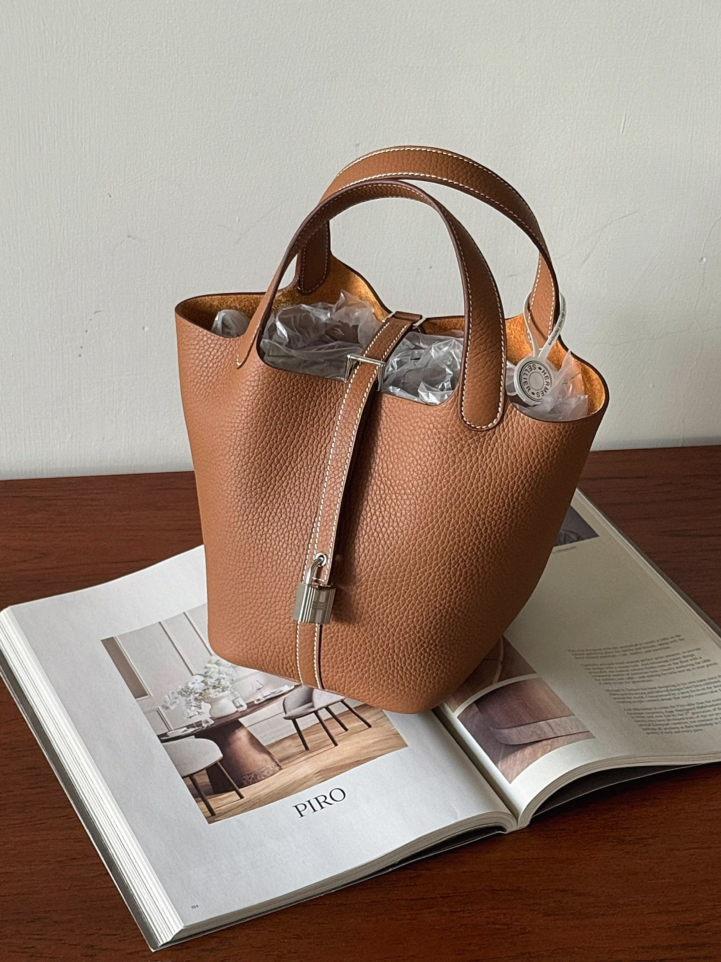 Hermès | Picotin 18 金棕色 銀釦