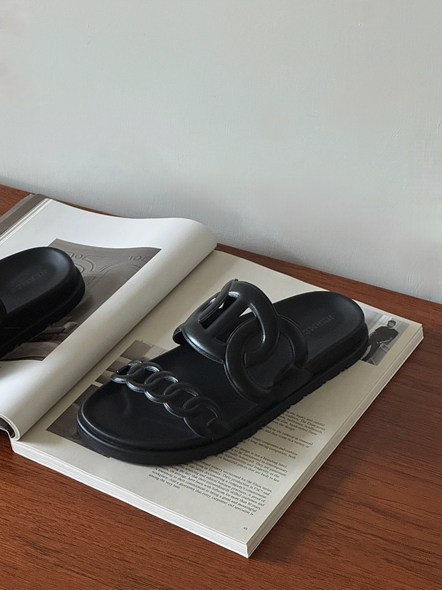 Hermès | Lagune 涼鞋 黑色