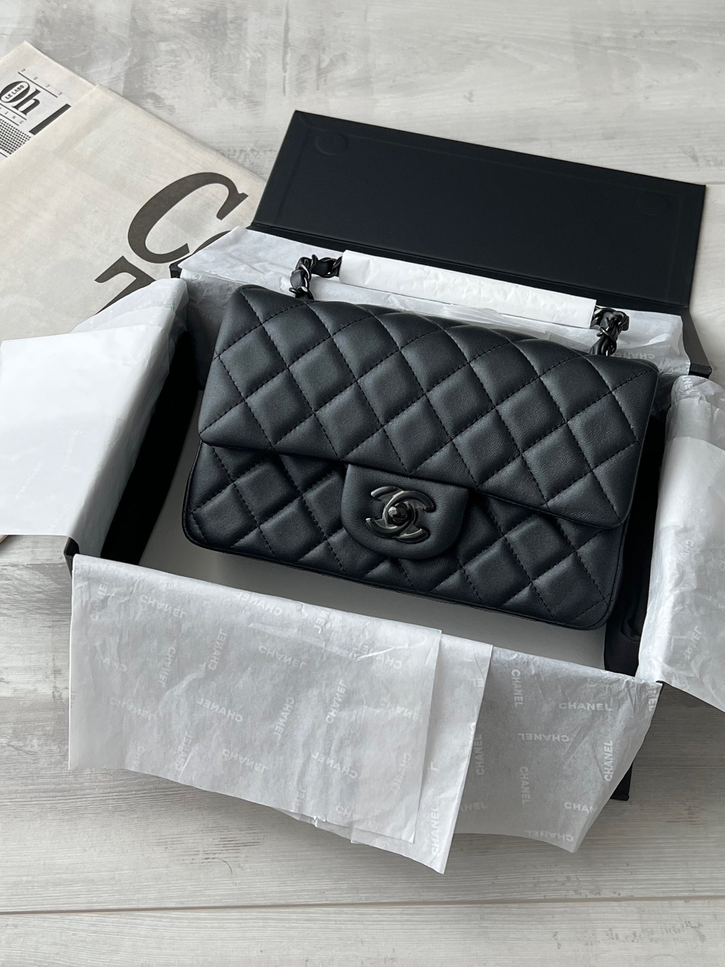 Chanel Mini CF20 So Black