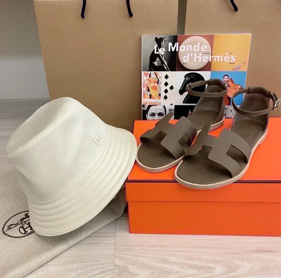 Hermès Fred H Cut Nata 漁夫帽