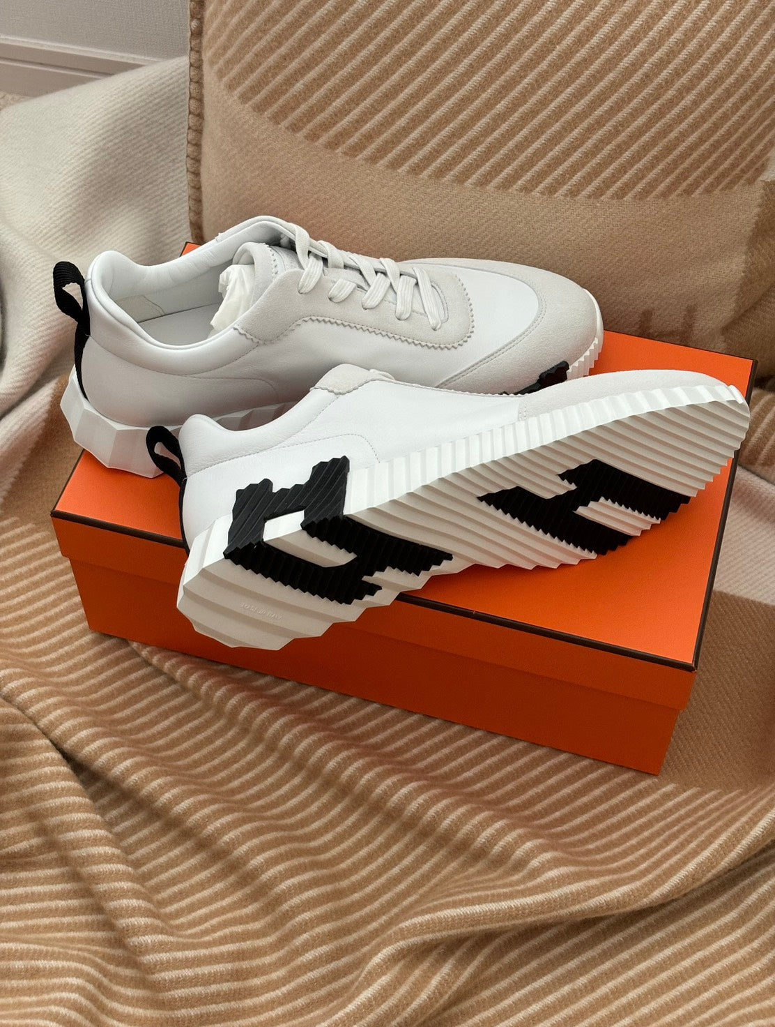 Hermès | Bouncing 運動鞋 黑色 x 白色