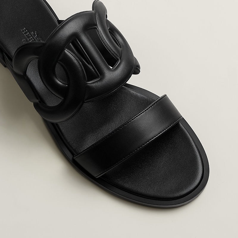 Hermès | Lagune 涼鞋 黑色