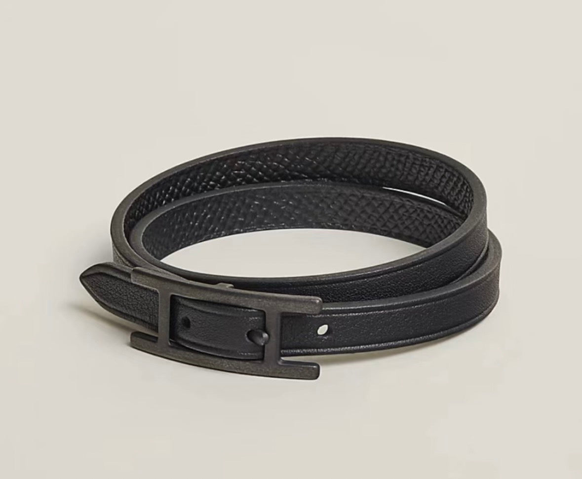 Hermès bracelet behapi double tour so black 男士手環