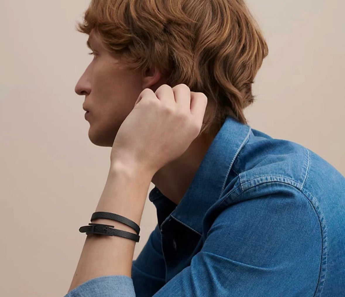 Hermès bracelet behapi double tour so black 男士手環