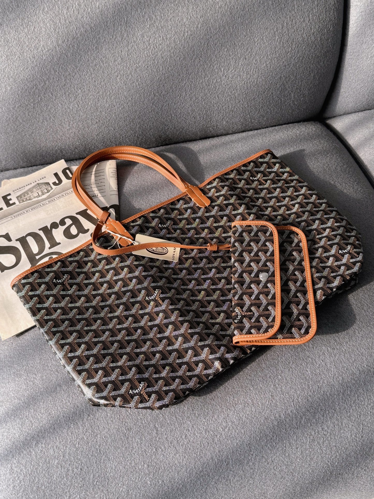 Goyard Saint Louis PM 托特包棕色