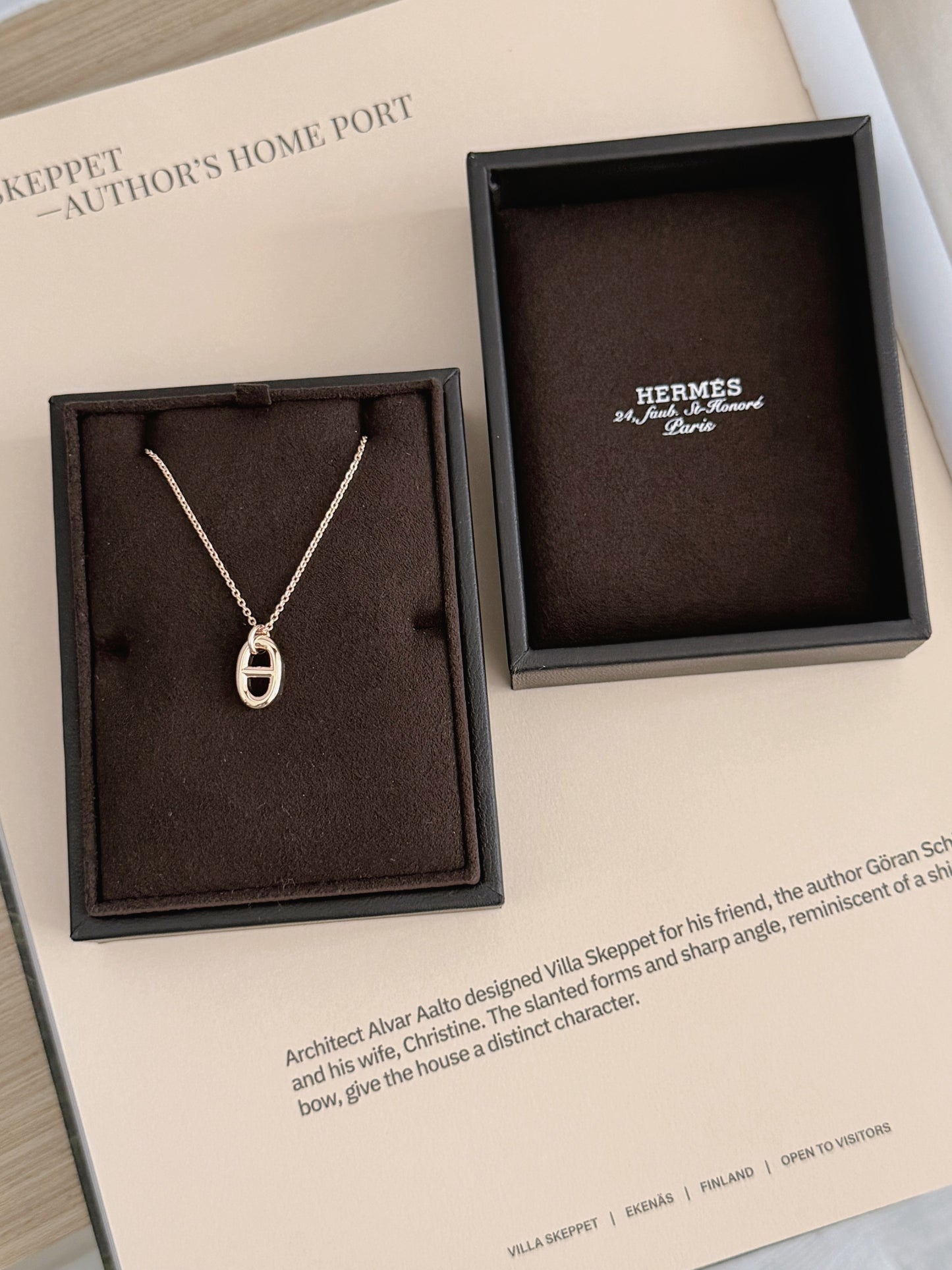 Hermès | Farandole Necklace 豬鼻子項鍊 玫瑰金