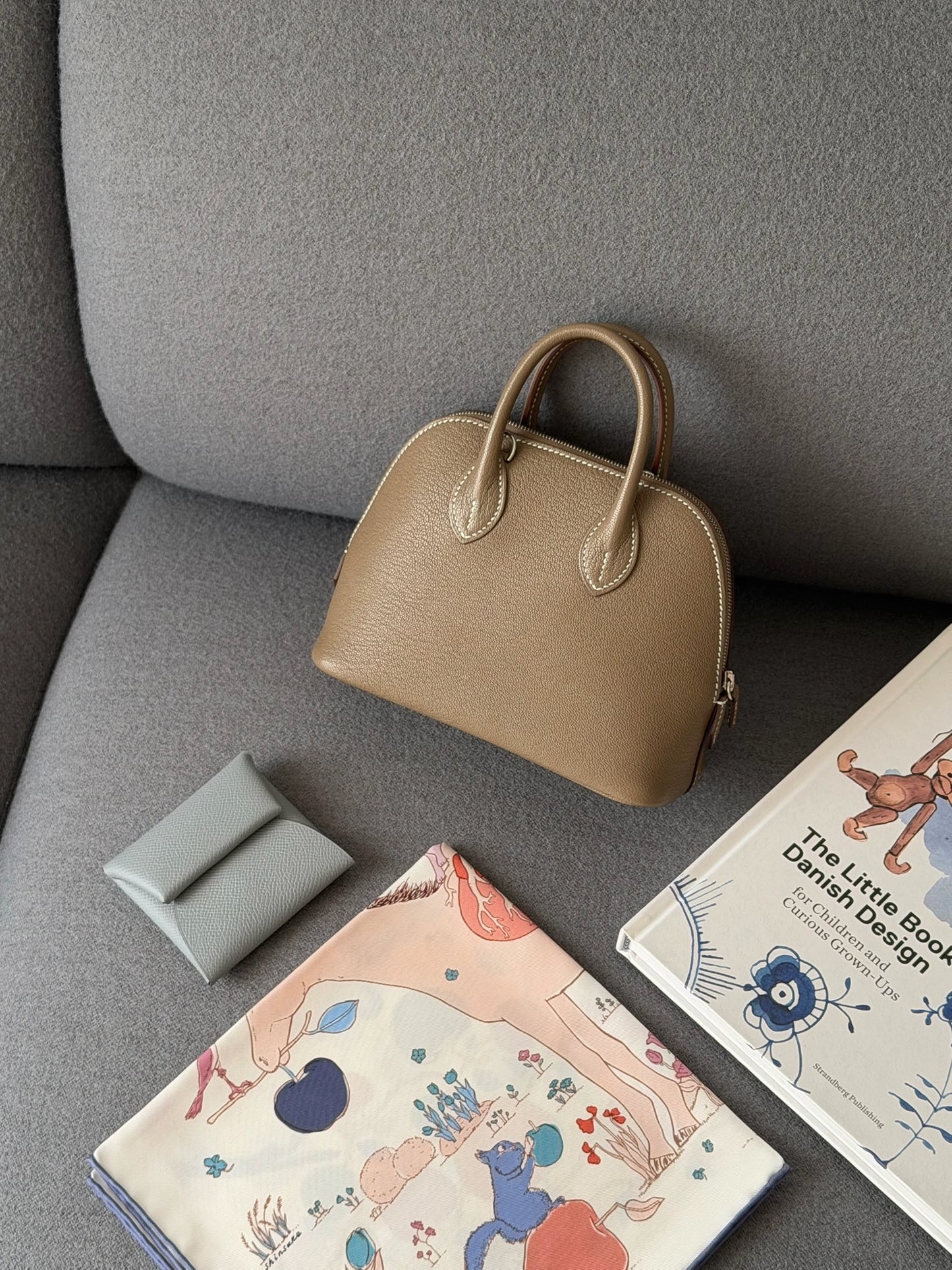 Hermès | Mini Bolide 大象灰 銀釦