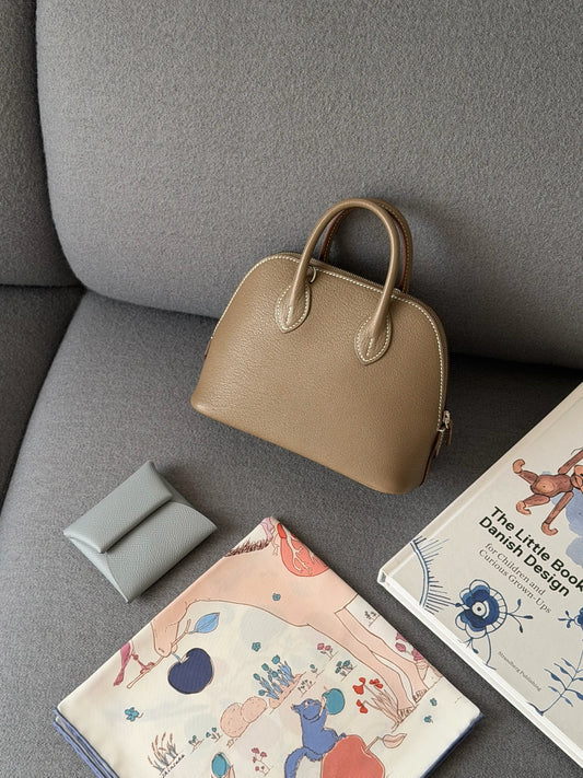 Hermès | Mini Bolide 大象灰 銀釦