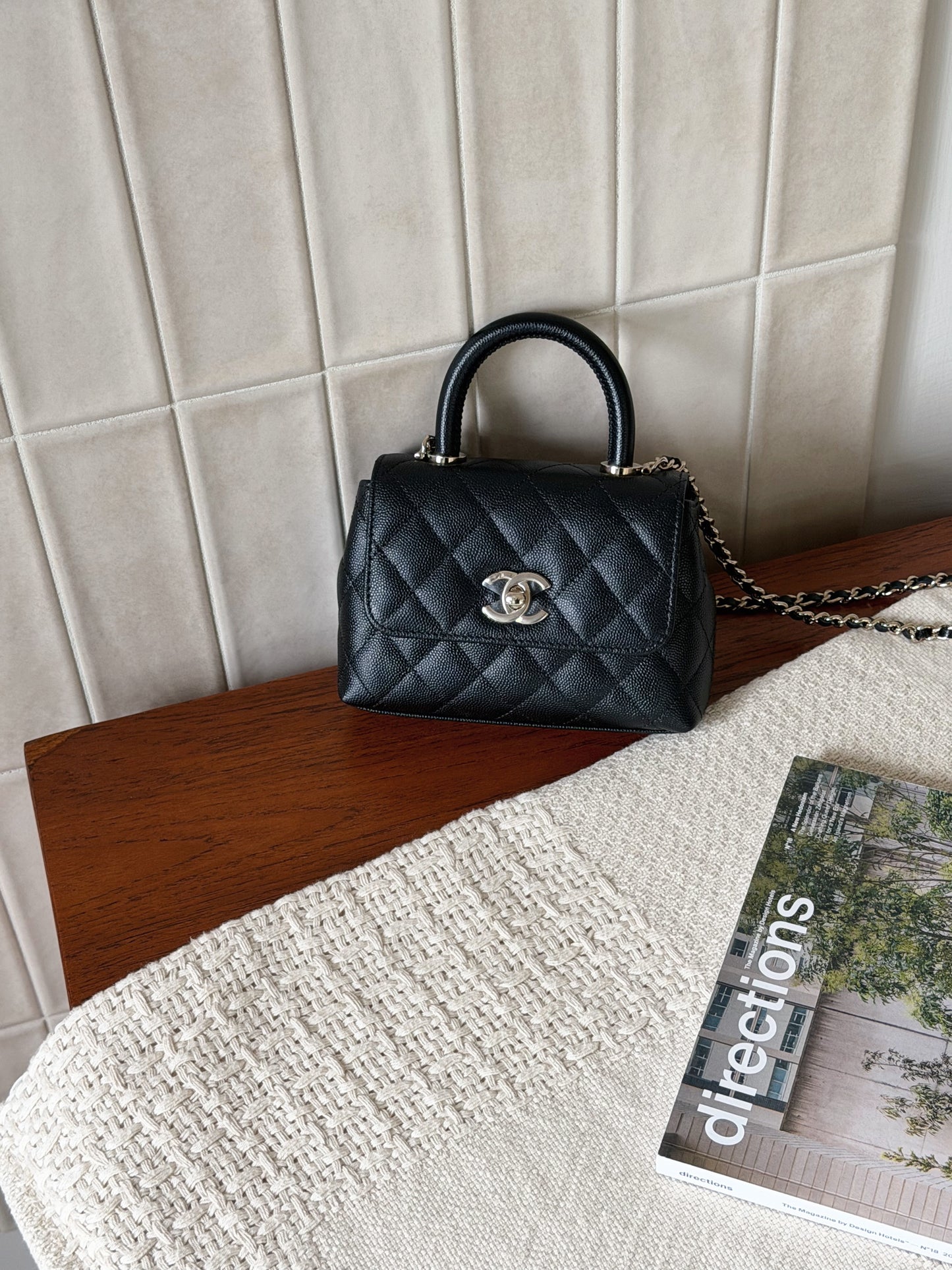 Chanel | Coco Handle Nano 黑色 銀釦