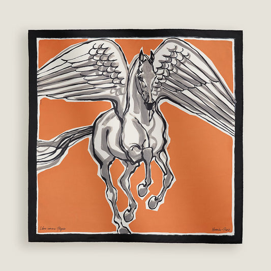 Hermès | Libre Comme Pegase 90 駿馬方巾