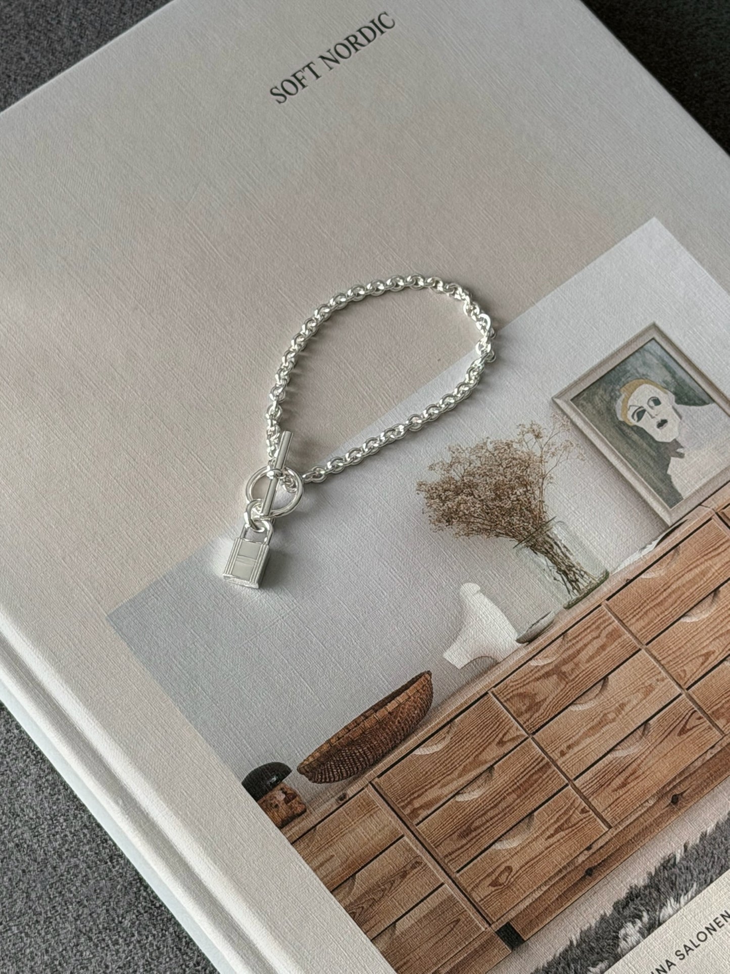 Hermès | Kelly Cadenas 鎖頭手鍊 純銀