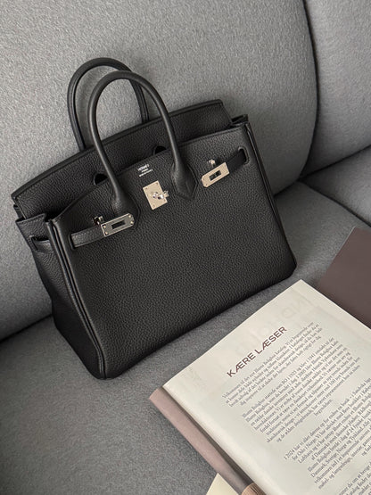 Hermès Birkin 25 Togo 黑色銀釦