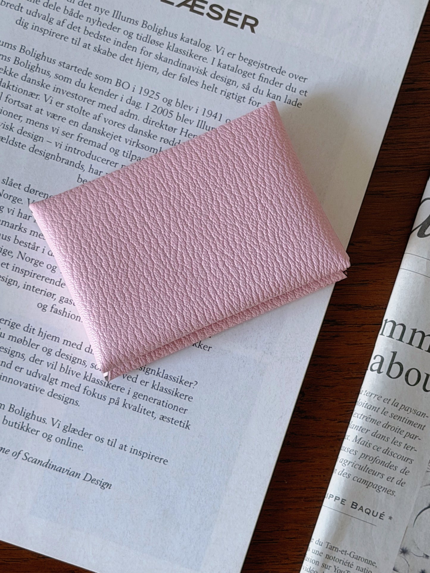 Hermès | Calvi Duo 櫻花粉 山羊皮