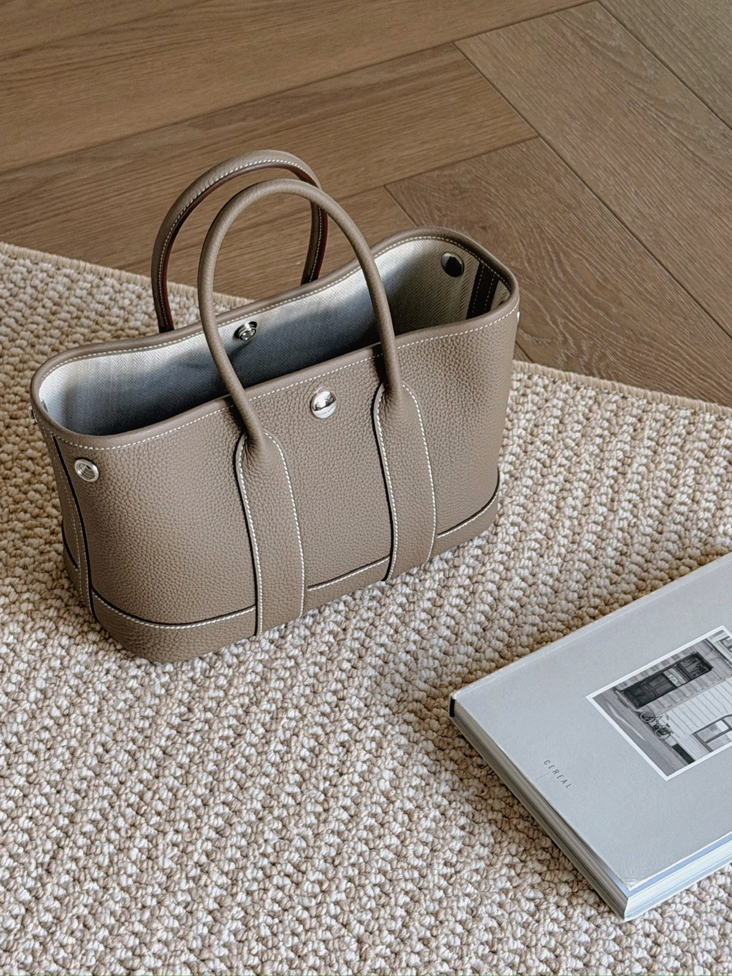 Hermès | Mini Garden Party 大象灰 全皮