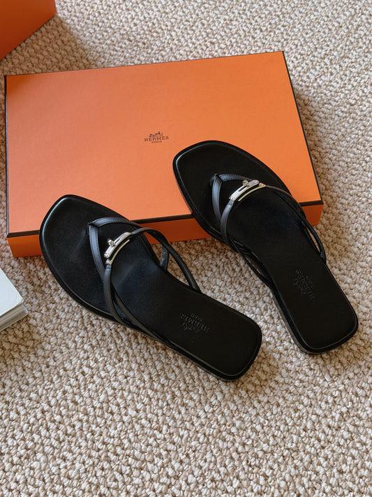 Hermès | Miss Sandal 拖鞋 黑色